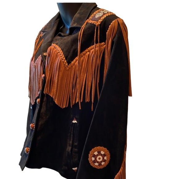 ECHO MOUNTAIN Vintage black suede woman’s jacket, size 8. VGUC - Picture 4 of 13